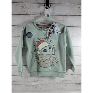 Star Wars Holiday Baby Yoda 5T Kids Sweatshirt Toddler Boys/Girls NEW